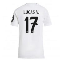 Camiseta Real Madrid Lucas Vazquez #17 Primera Equipación Replica 2024-25 para mujer mangas cortas